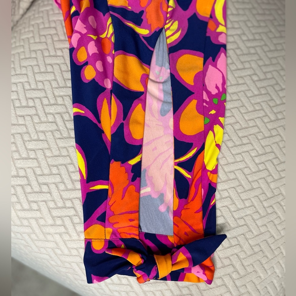 Trina Turk Vinet Floral Split-Sleeve Dress Small NWT - Picture 4 of 8